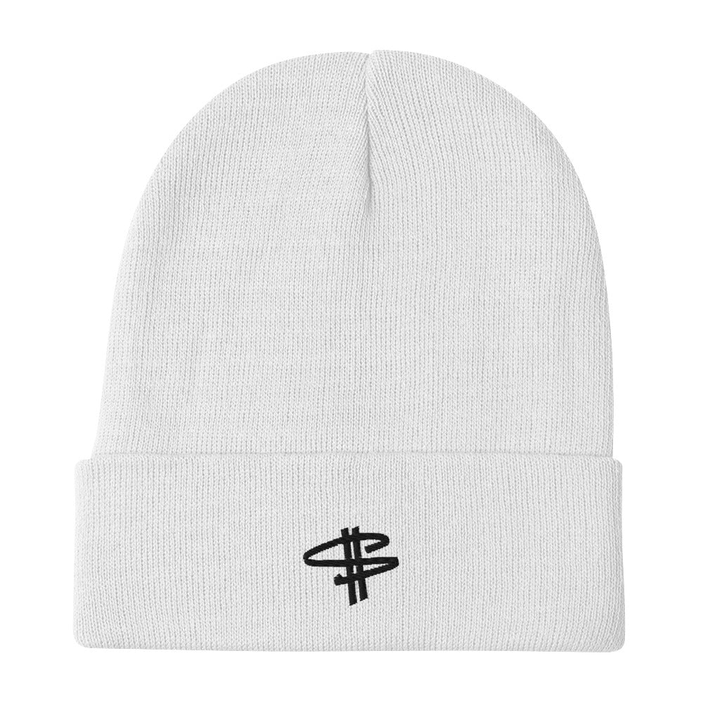 White Stolen Beanie